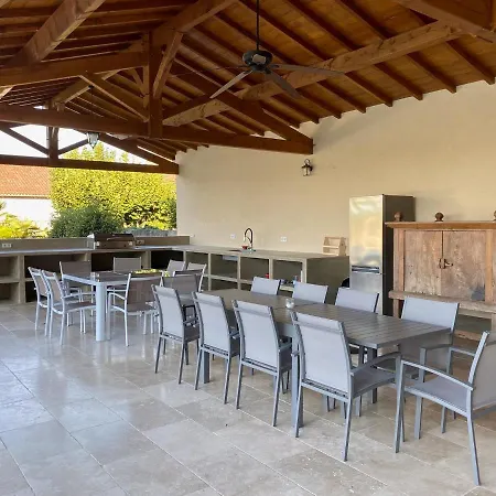 Villa Large House Near Marciac & Heated Salt Water Pool *