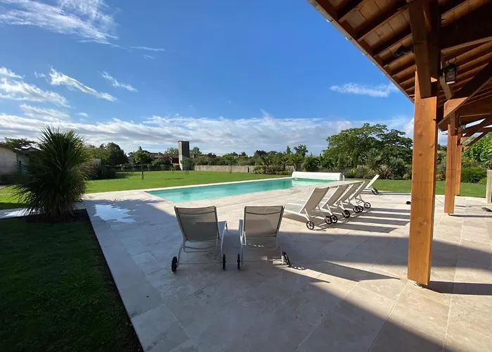 Villa Large House Near Marciac & Heated Salt Water Pool *